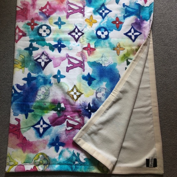 Louis Vuitton SS 2021 Watercolor Beach Towel - Picture 5 of 6